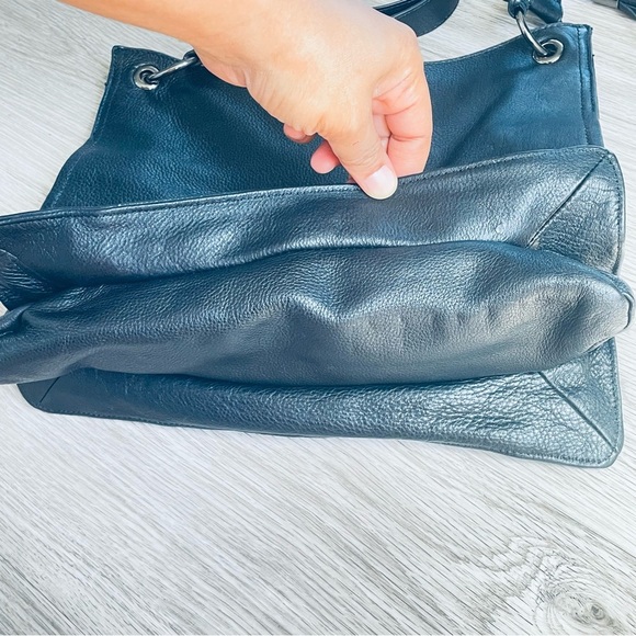 CLEMENTS RIBEIRO VEGAN LEATHER BLACK CROSSBODY SHOULDER WOMEN BAG - Picture 7 of 11